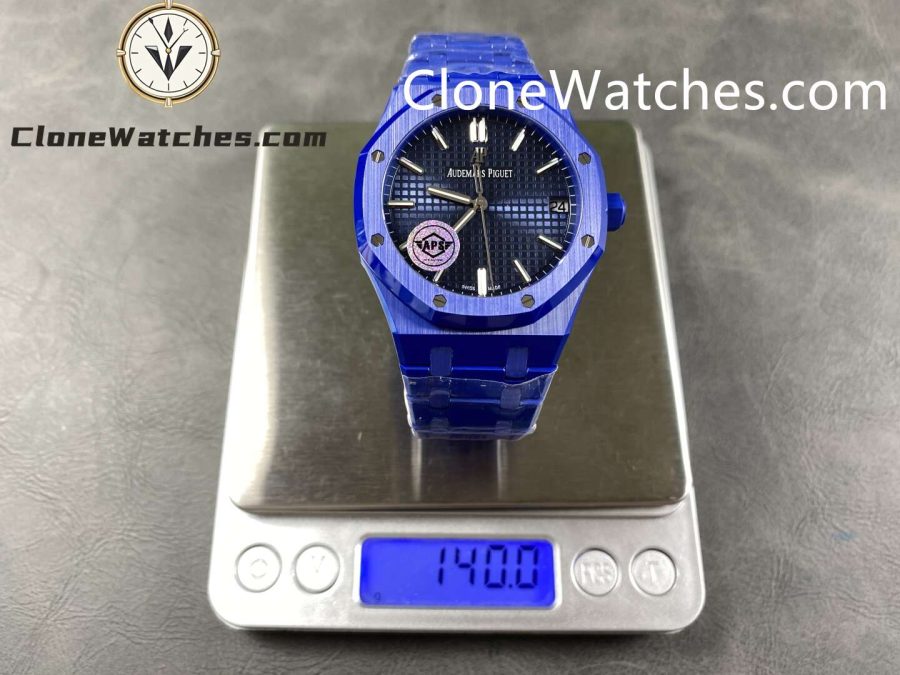 Audemars Piguet Super Clone Watches 1:1 Royal Oak Blue Ceramic 15500 Blue dial - Image 9