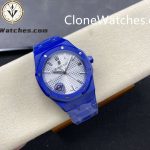 Audemars Piguet Super Clone Watches 1:1 Royal Oak Blue Ceramic 15500 White Dial - Image 4