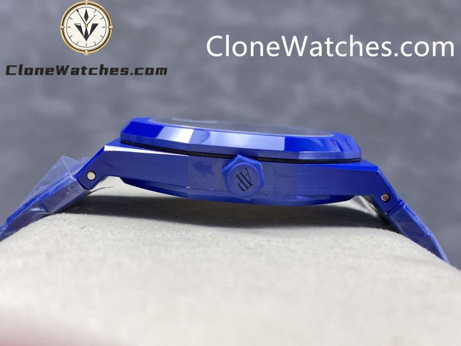 Audemars Piguet Super Clone Watches 1:1 Royal Oak Blue Ceramic 15500 White Dial - Image 6