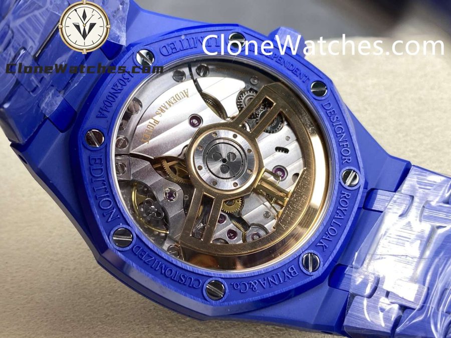 Audemars Piguet Super Clone Watches 1:1 Royal Oak Blue Ceramic 15500 White Dial - Image 7