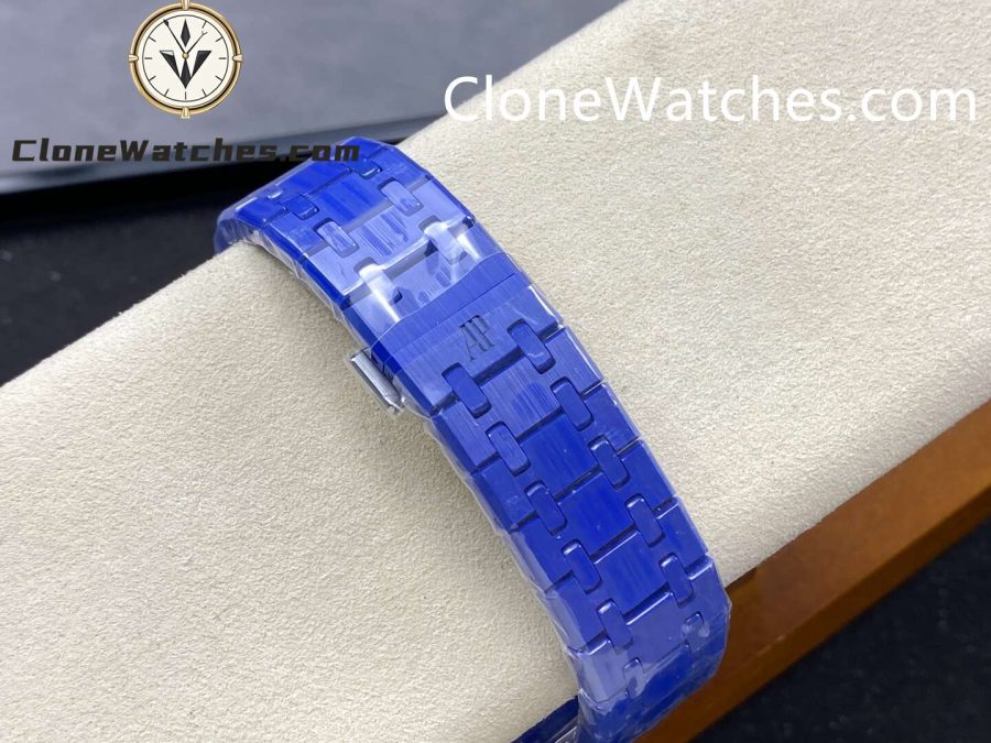 Audemars Piguet Super Clone Watches 1:1 Royal Oak Blue Ceramic 15500 White Dial - Image 8