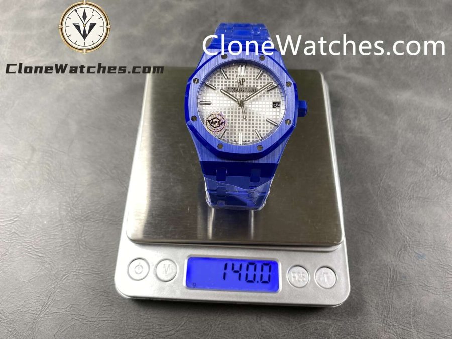 Audemars Piguet Super Clone Watches 1:1 Royal Oak Blue Ceramic 15500 White Dial - Image 9