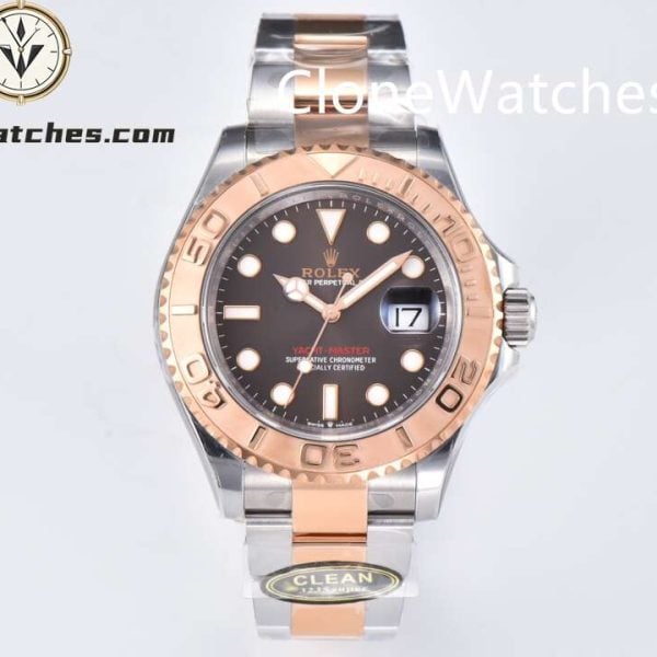 Super Clone Watches – Rolex Yacht Master Brown Dial Rose Gold M126621-0001