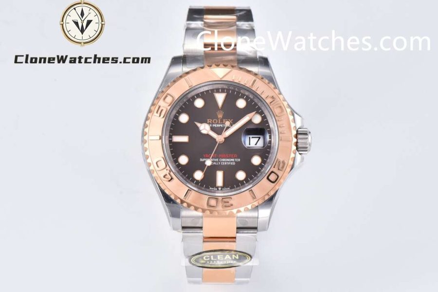 Super Clone Watches – Rolex Yacht Master Brown Dial Rose Gold M126621-0001