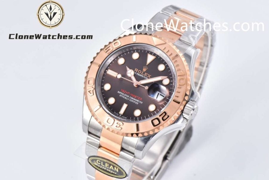 Rolex Super Clone Watches 1:1 Yacht Master Brown Dial Rose Gold M126621-0001 3235 Movement - Image 2