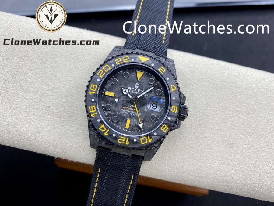 Modified Super Clone Watches 1:1 NTPT Rolex GMT Master Vintage Yellow 3186 Movement - Image 4