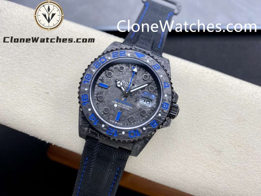 Modified Super Clone Watches 1:1 NTPT Rolex GMT Master Vintage Blue 3186 Movement - Image 4