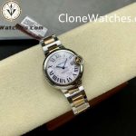 Cartier Super Clone Watches 1:1 Ballon Bleu de W6920070 Pink Mother-of-Pearl Dial 33mm - Image 4