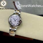 Cartier Super Clone Watches 1:1 Ballon Bleu de W6920070 Pink Mother-of-Pearl Dial 33mm - Image 5