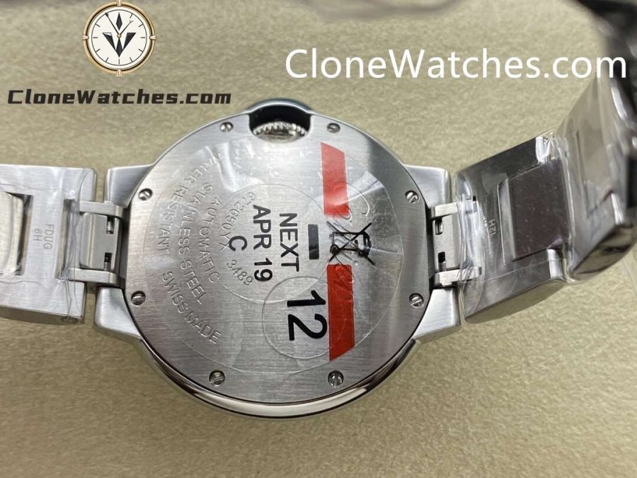 Cartier Super Clone Watches 1:1 Ballon Bleu de W4BB0028 Blue Dial Diamond Bezel 33mm - Image 8
