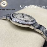 Cartier Super Clone Watches 1:1 Ballon Bleu de W4BB0024 Silver Dial Diamond Bezel 33mm - Image 6