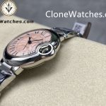 Cartier Super Clone Watches 1:1 Ballon Bleu de WSBB0068 Pink Dial Roman Scale 33mm - Image 7