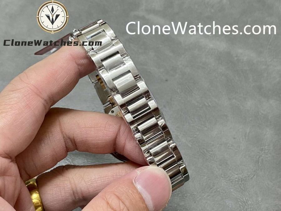 Cartier Super Clone Watches 1:1 Ballon Bleu de W3BB0023 Silver Dial Diamond bezel 33mm - Image 8