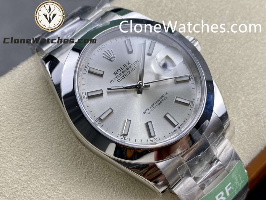 Rolex Super Clone Watches 1:1 DateJust Silver Dial M126300 - 0003 Oyster 41MM 3235 Movement - Image 2