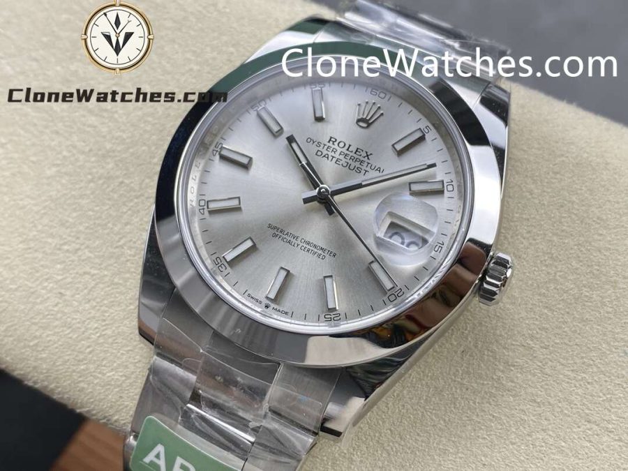 Rolex Super Clone Watches 1:1 DateJust Silver Dial M126300 - 0003 Oyster 41MM 3235 Movement - Image 3