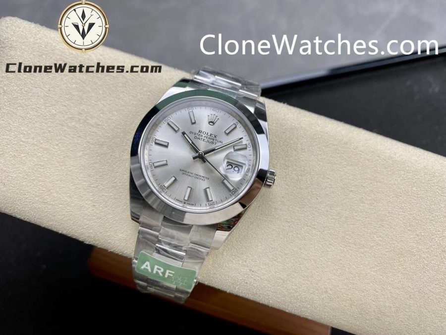Rolex Super Clone Watches 1:1 DateJust Silver Dial M126300 - 0003 Oyster 41MM 3235 Movement - Image 4