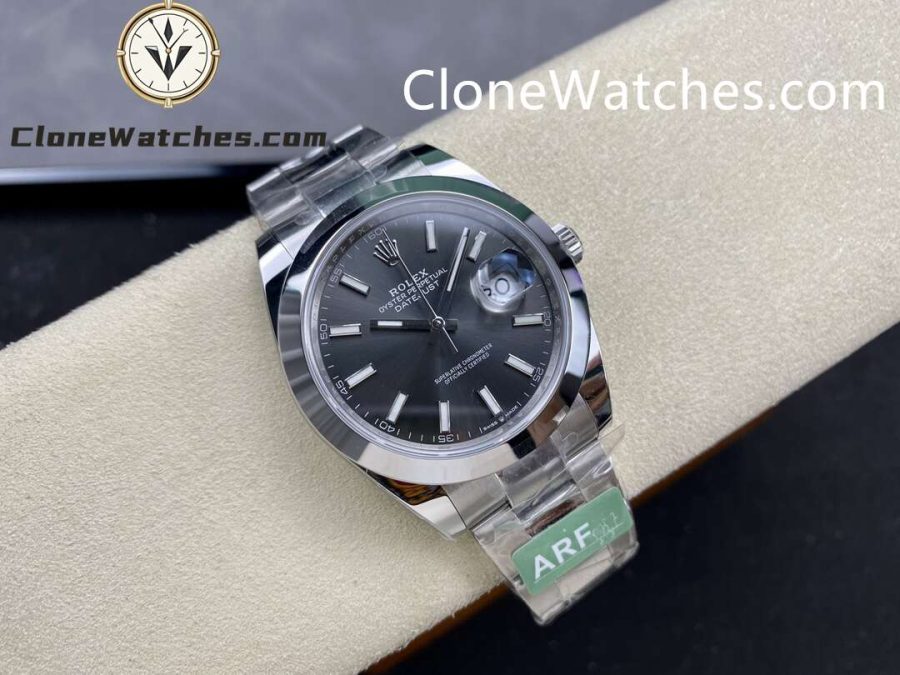 Rolex Super Clone Watches 1:1 DateJust Gray Dial M126300 - 0007 Oyster 41MM 3235 Movement - Image 2