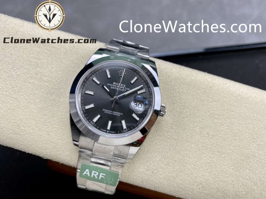 Rolex Super Clone Watches 1:1 DateJust Gray Dial M126300 - 0007 Oyster 41MM 3235 Movement - Image 3