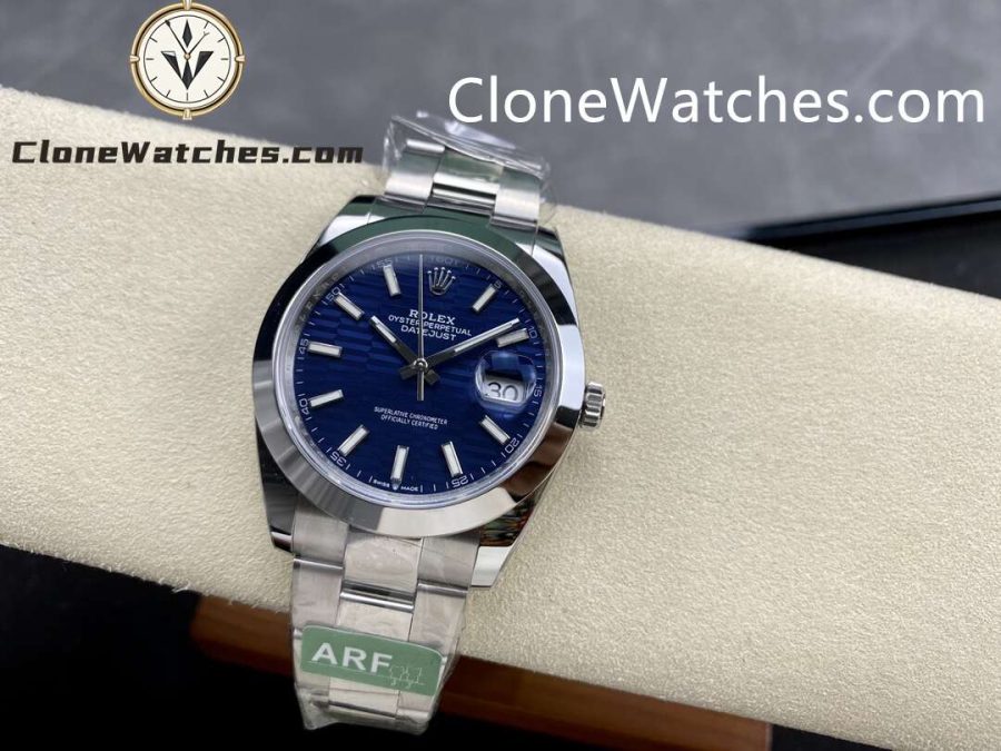 Rolex Super Clone Watches 1:1 DateJust Blue Dial M126300 - 0023 Oyster 41MM 3235 Movement - Image 4