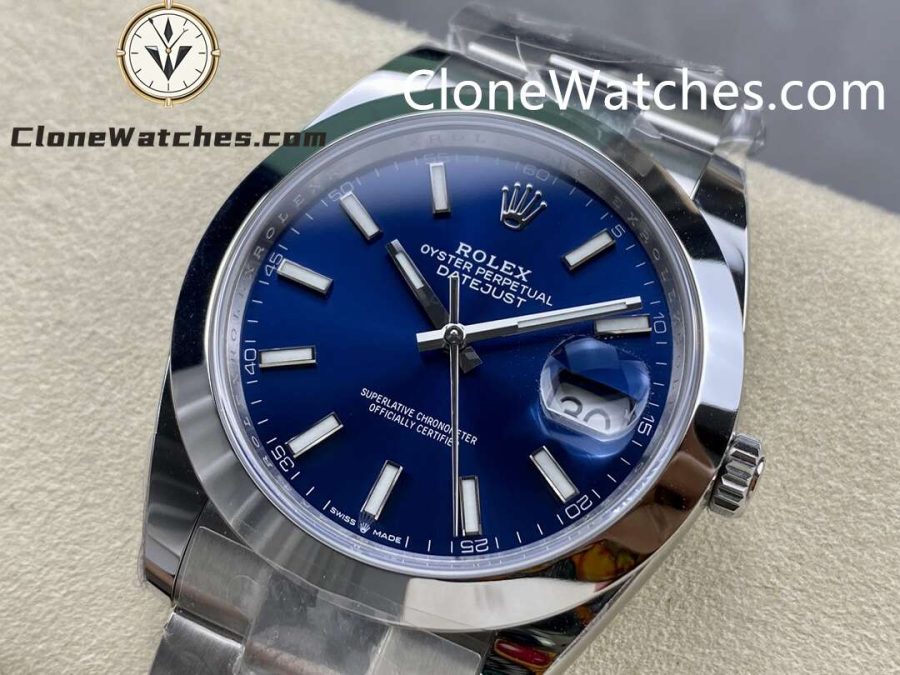 Rolex Super Clone Watches 1:1 DateJust Blue Dial M126300 - 0001 Oyster 41MM 3235 Movement - Image 3