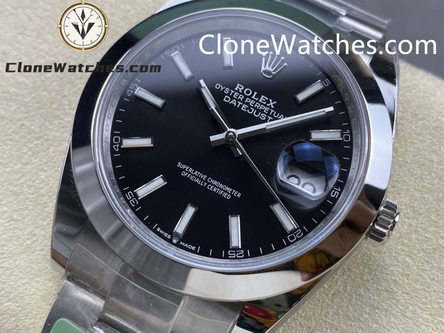 Rolex Super Clone Watches 1:1 DateJust Black Dial M126300 – 0011 Oyster 41MM 3235 Movement - Image 3