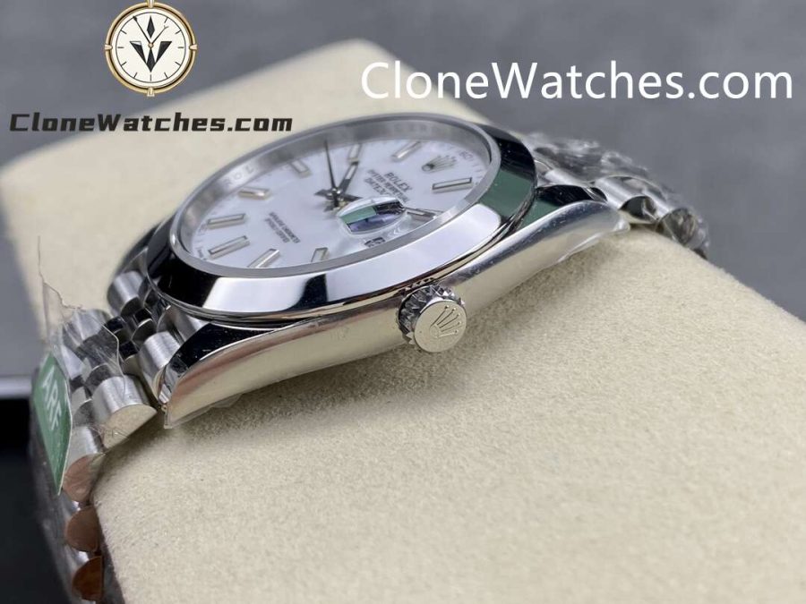 Rolex Super Clone Watches 1:1 DateJust White Dial m126300-0006 Jubilee 41MM 3235 Movement - Image 5