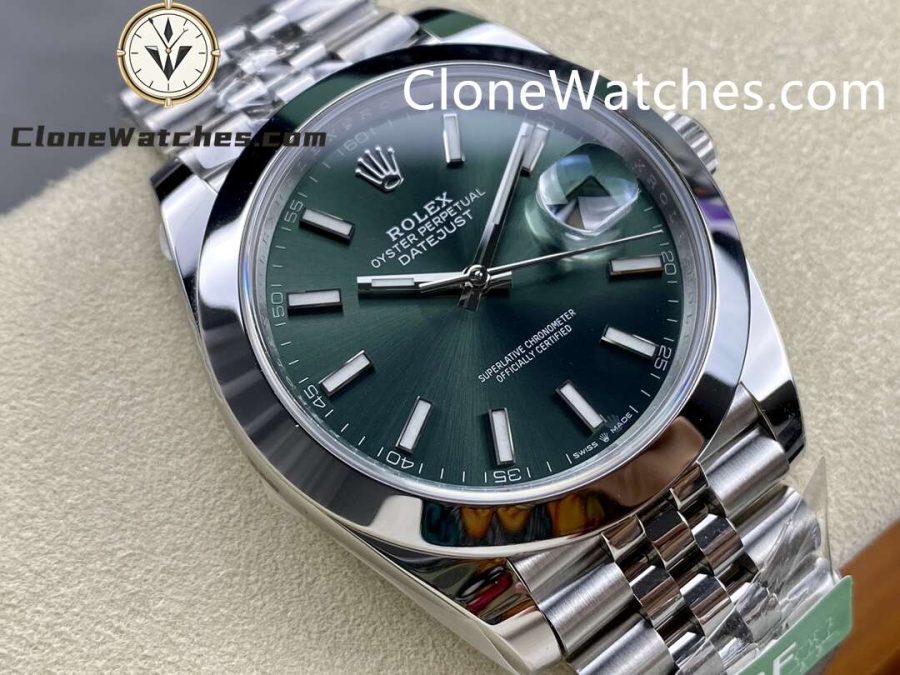 Rolex Super Clone Watches 1:1 DateJust Green Dial m126300-0020 Jubilee 41MM 3235 Movement - Image 2