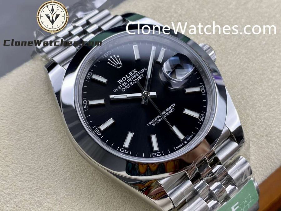 Rolex Super Clone Watches 1:1 DateJust Black Dial m126300-0012 Jubilee 41MM 3235 Movement - Image 2