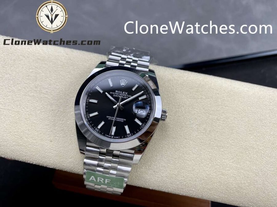 Rolex Super Clone Watches 1:1 DateJust Black Dial m126300-0012 Jubilee 41MM 3235 Movement - Image 4