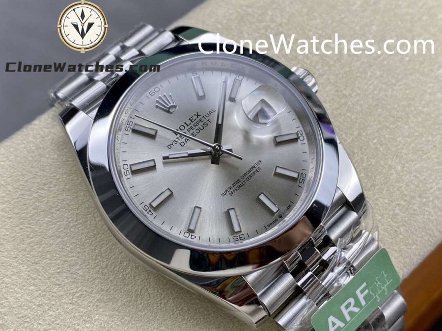 Rolex Super Clone Watches 1:1 DateJust Silver Dial m126300-0008 Jubilee 41MM 3235 Movement - Image 2