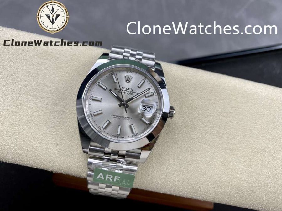 Rolex Super Clone Watches 1:1 DateJust Silver Dial m126300-0008 Jubilee 41MM 3235 Movement - Image 4