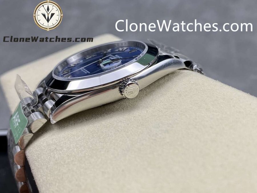 Rolex Super Clone Watches 1:1 DateJust Blue Roman Dial m126300-0018 Jubilee 41MM 3235 Movement - Image 6