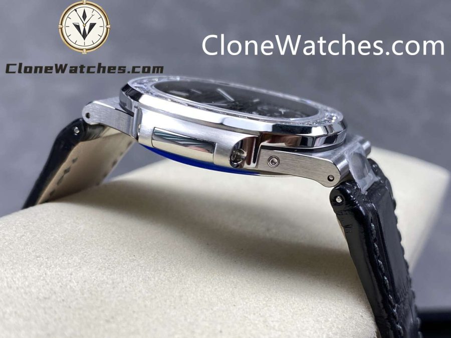 Patek Philippe Super Clone Watches 1:1 Nautilus 5712 Gray Dial Diamond Bezel - Image 7