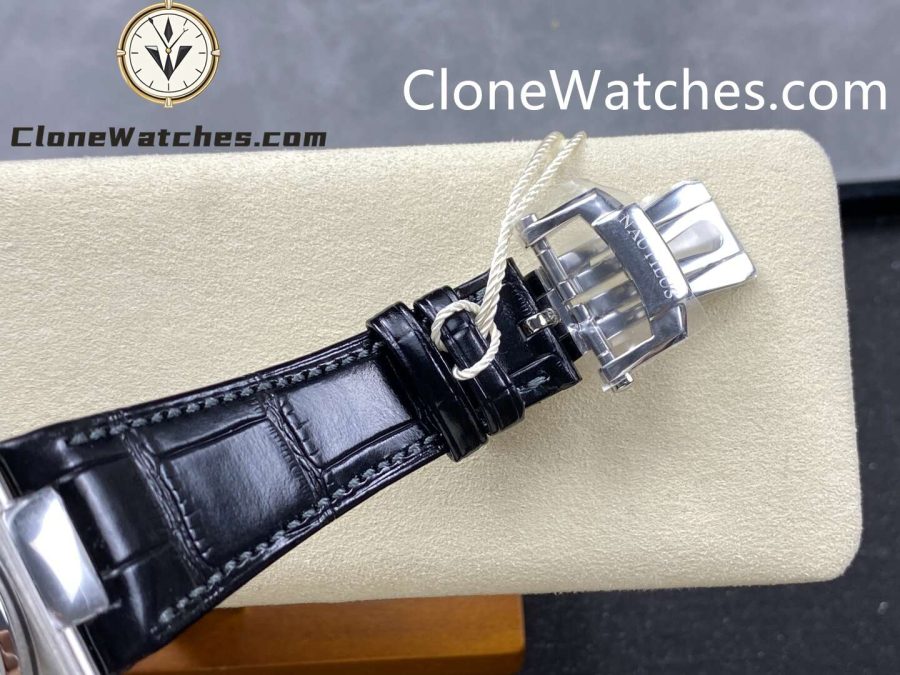 Patek Philippe Super Clone Watches 1:1 Nautilus 5712 Gray Dial Diamond Bezel - Image 5