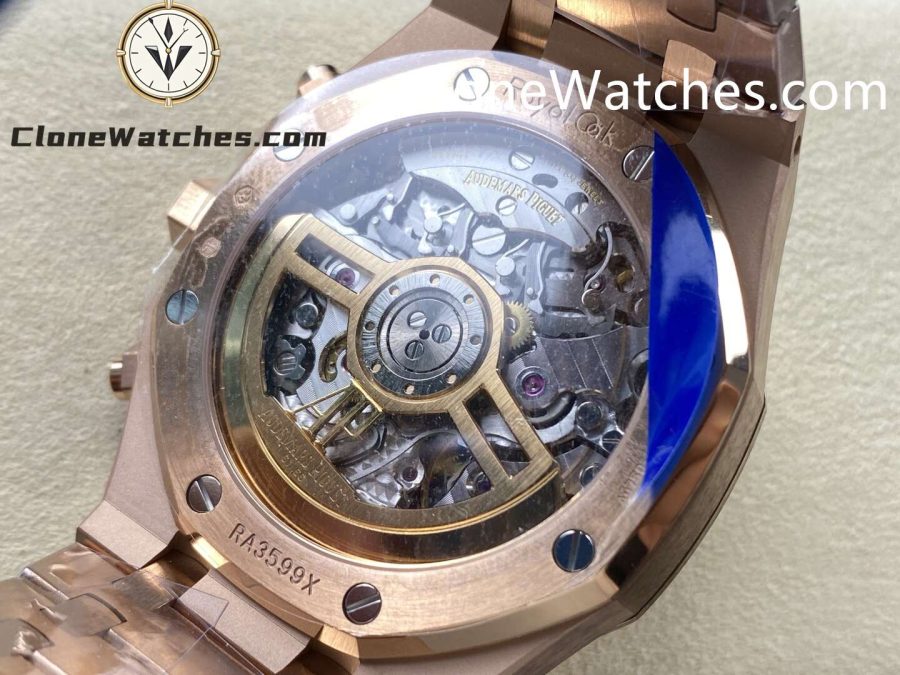 Audemars Piguet Super Clone Watches 1:1 Royal Oak Rose Gold 26240 White Dial - Image 8