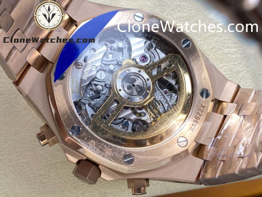 Audemars Piguet Super Clone Watches 1:1 Royal Oak Rose Gold 26239 Blue Dial - Image 8