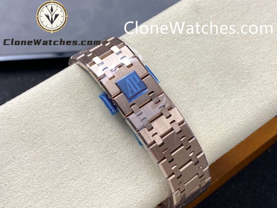 Audemars Piguet Super Clone Watches 1:1 Royal Oak Rose Gold 26239 Blue Dial - Image 10