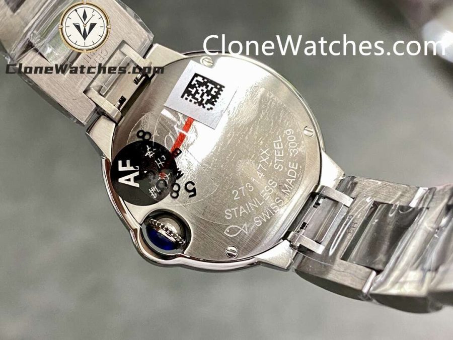 Cartier Super Clone Watches 1:1 Ballon Bleu de WSBB0067 Silver White Dial 28mm - Image 7