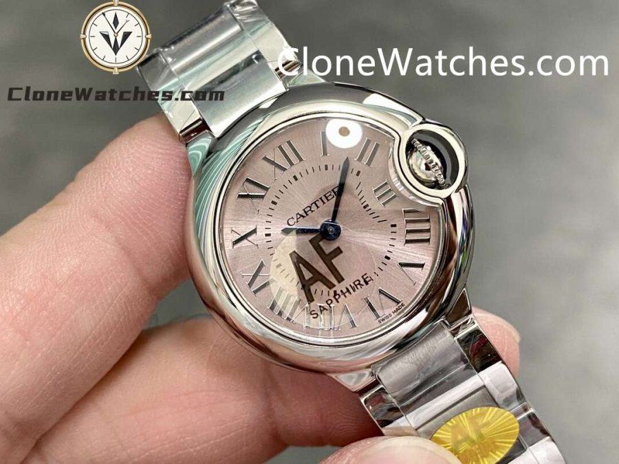 Cartier Super Clone Watches 1:1 Ballon Bleu de W6920038 Pink Dial 28mm - Image 2