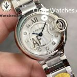 Cartier Super Clone Watches 1:1 Ballon Bleu de WE902073 Silver Plated Dial 28mm - Image 2