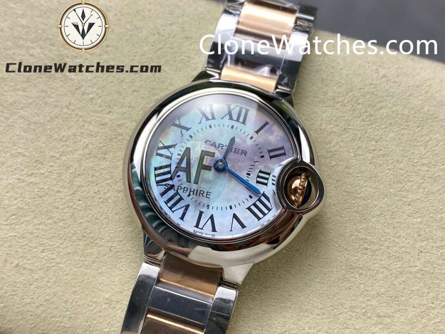 Cartier Super Clone Watches 1:1 Ballon Bleu de W6920034 Mother-of-pearl Dial 28mm - Image 3