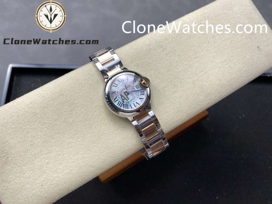 Cartier Super Clone Watches 1:1 Ballon Bleu de W6920034 Mother-of-pearl Dial 28mm - Image 4