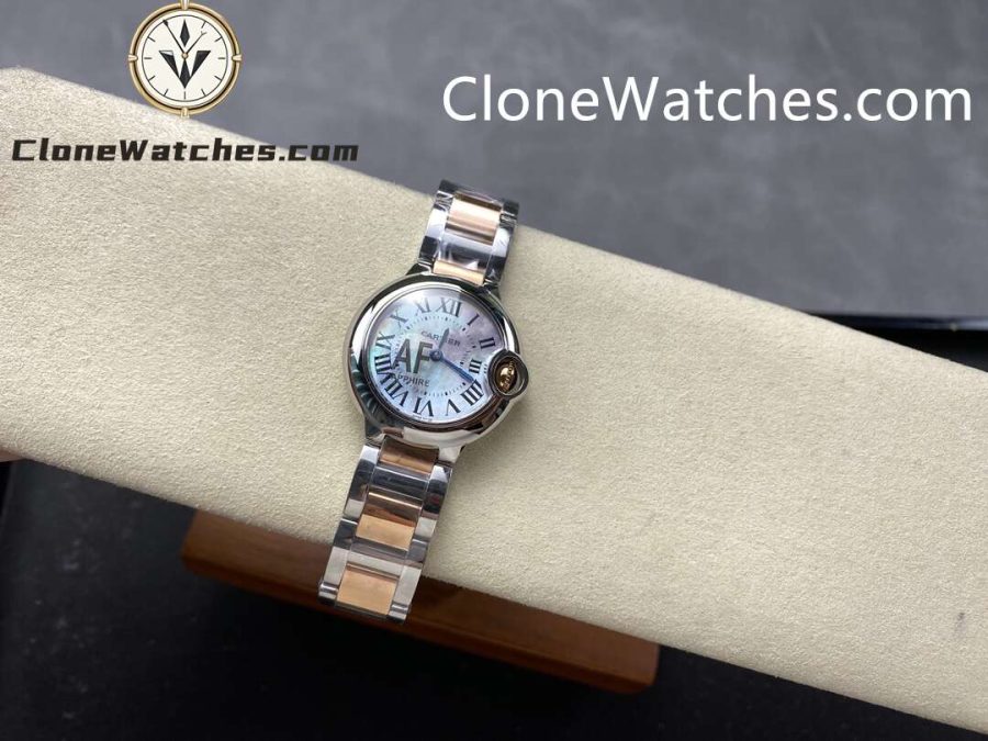 Cartier Super Clone Watches 1:1 Ballon Bleu de W6920034 Mother-of-pearl Dial 28mm - Image 5