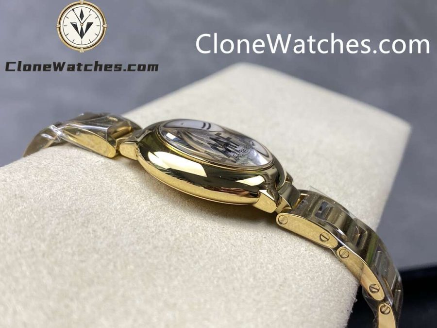 Cartier Super Clone Watches 1:1 Ballon Bleu de 18K Gold W69001Z2 Silver Dial 28mm - Image 8