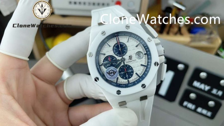 Audemars Piguet Super Clone Watches 1:1 Royal Oak Offshore Chronograph White Ceramic 26402CB 44MM - Image 2