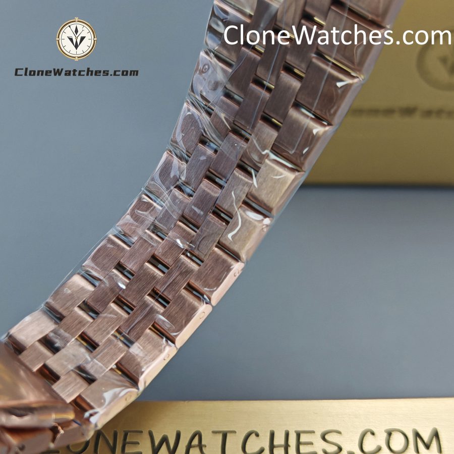Rolex Super Clone Watches 1:1 Land-Dweller M127335-0001 White Dial Rose Gold 7135 Movement 40mm - Image 13
