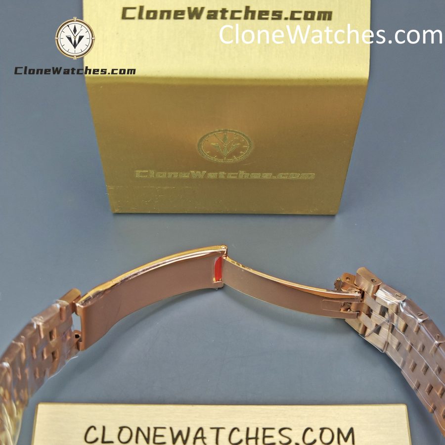 Rolex Super Clone Watches 1:1 Land-Dweller M127335-0001 White Dial Rose Gold 7135 Movement 40mm - Image 12