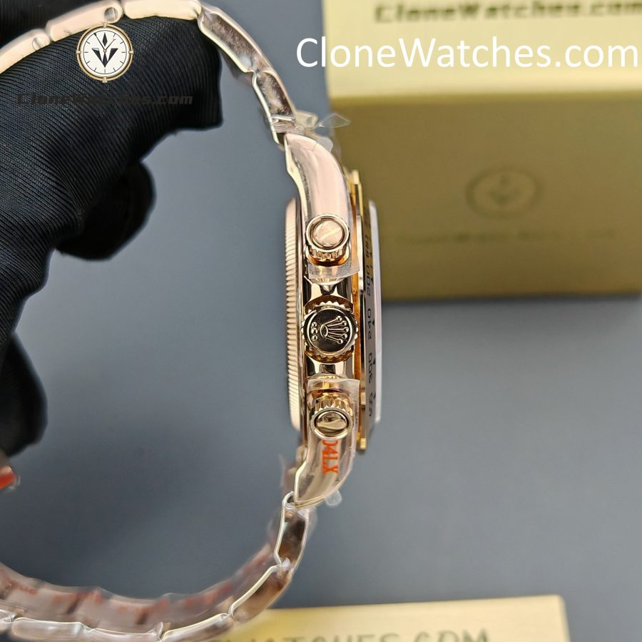 Rolex Super Clone Watches 1:1 Daytona Rose Gold Brown Dial M126505-0005 4131 Movement - Image 7