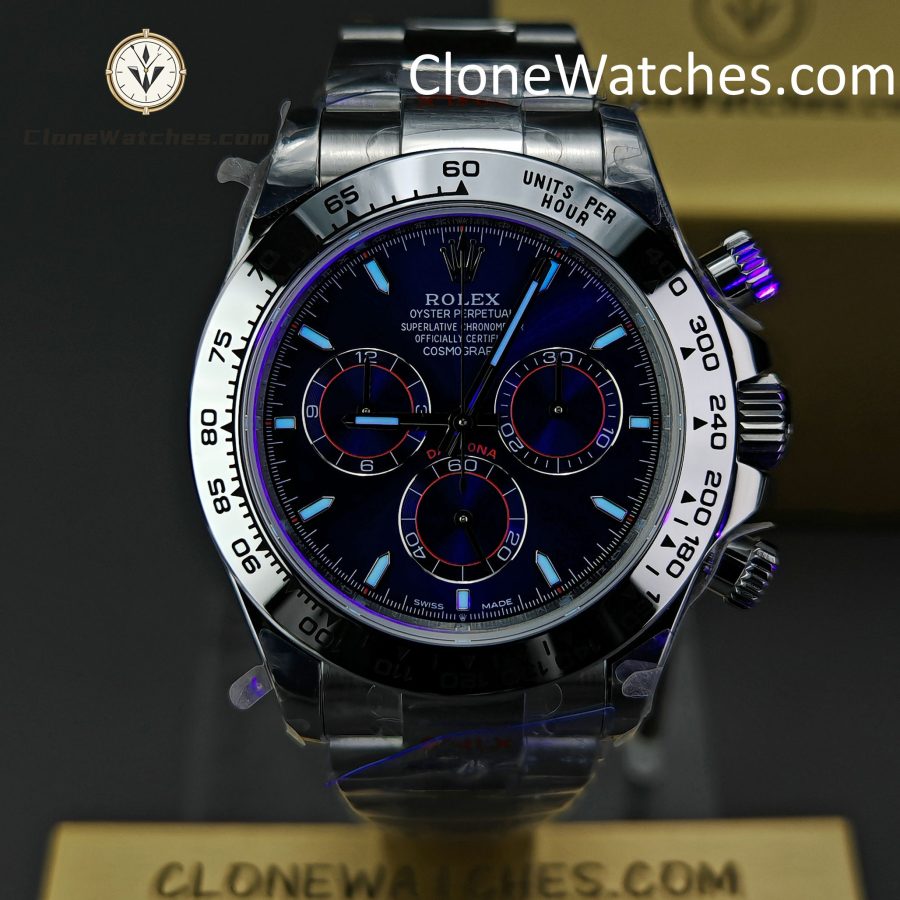 Rolex Super Clone Watches 1:1 Daytona Blue Dial M126509-0005 4131 Movement - Image 2