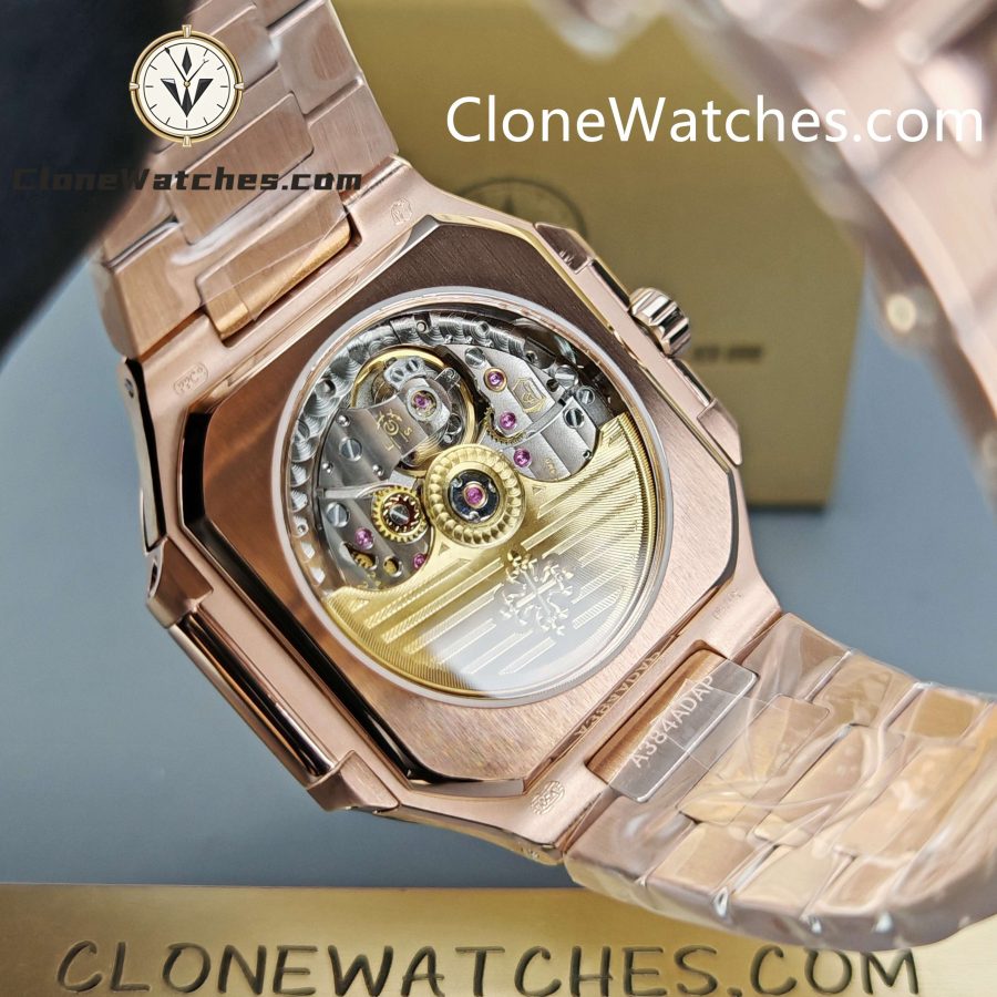 Patek Philippe Super Clone Watches 1:1 CUBITUS Rose Gold 7128/1R-001 Brown Dial - Image 9